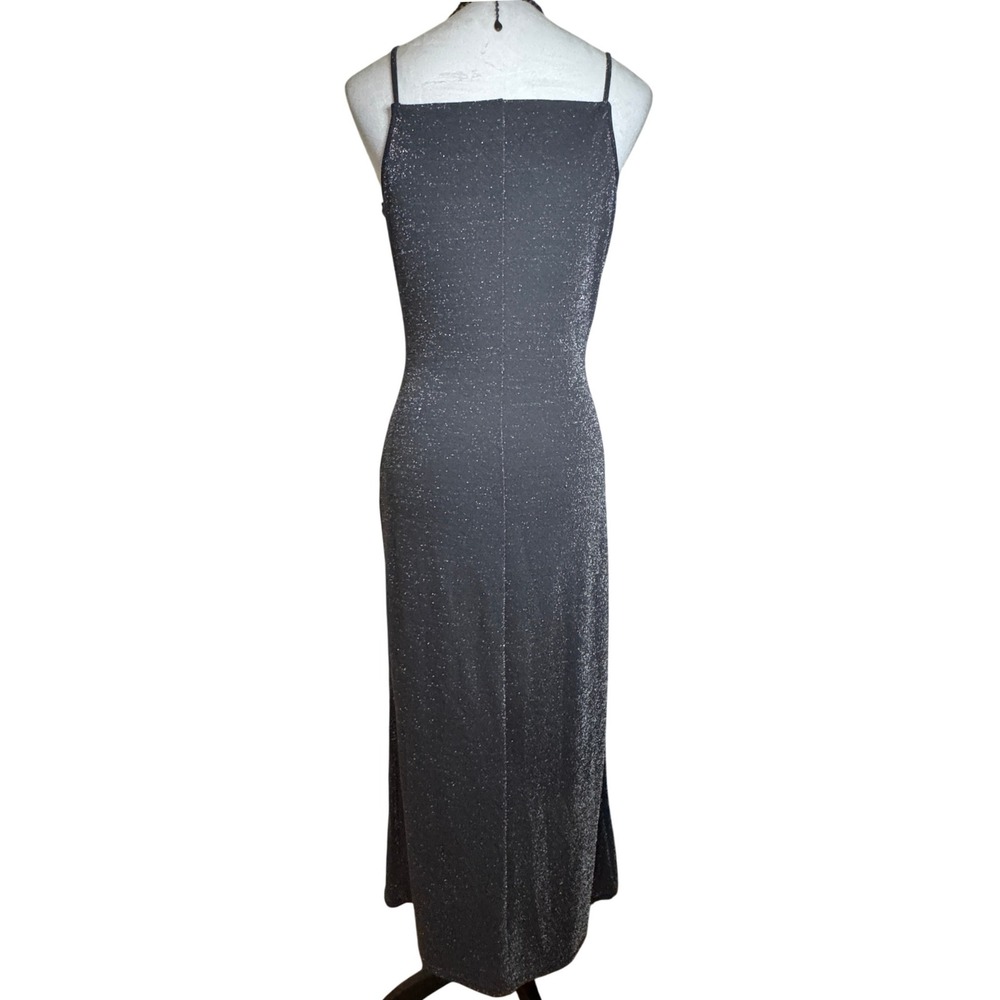 Glitter Sparkle Womens Maxi Formal Gown Dress Size Small Evening Event Mobwife - Picture 3 of 12